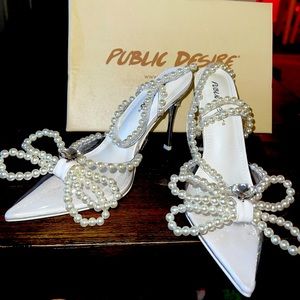 Public Desire Pearl Heels